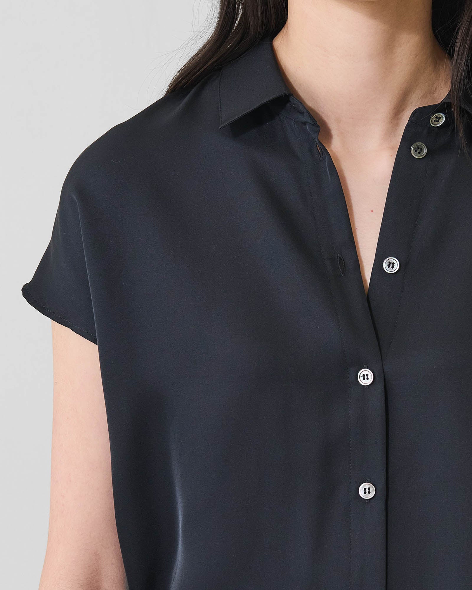 Silk Dolman Sleeve Shirt