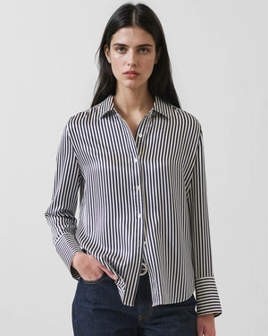 Silk Satin Relaxed Shirt