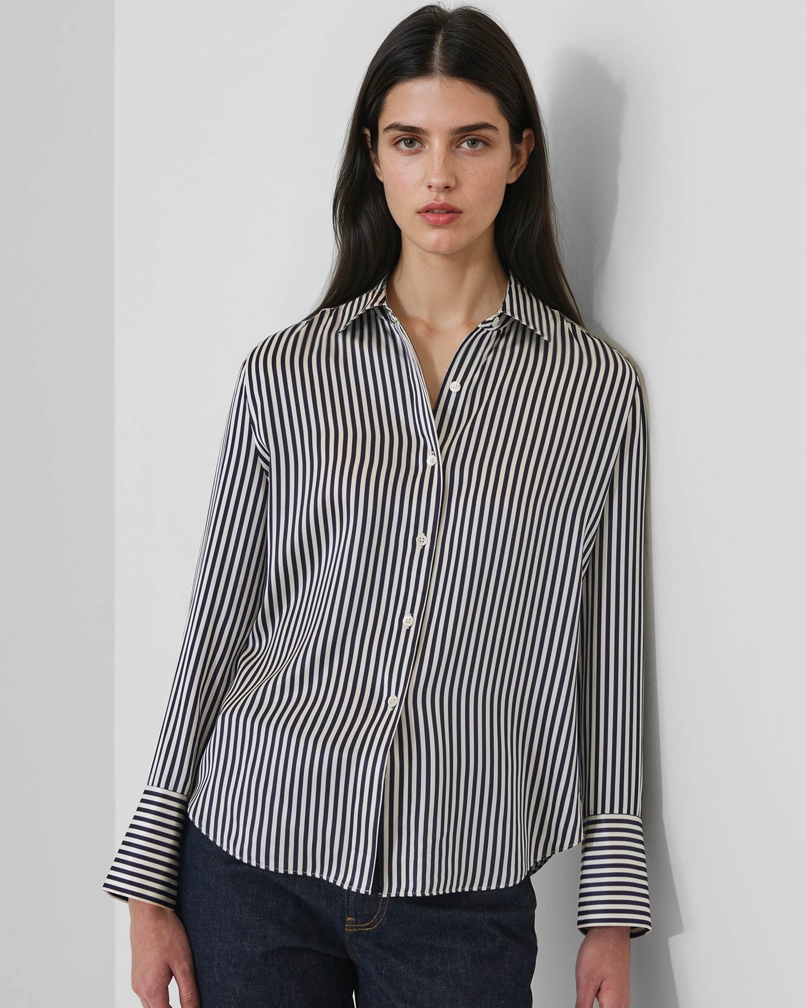 Silk Satin Relaxed Shirt