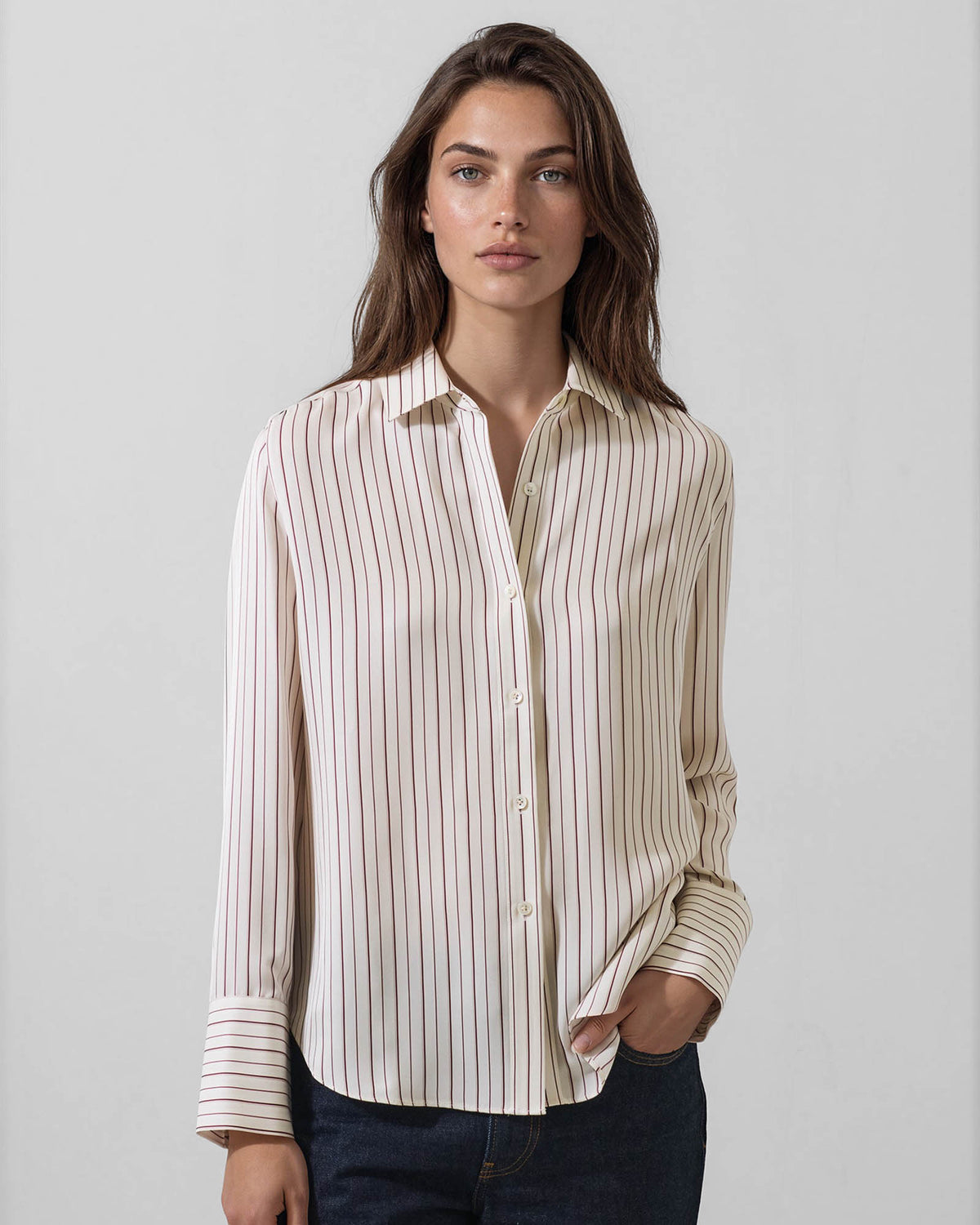 Long Sleeve Silk Shirt