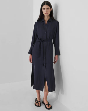 Silk Shirt Dress