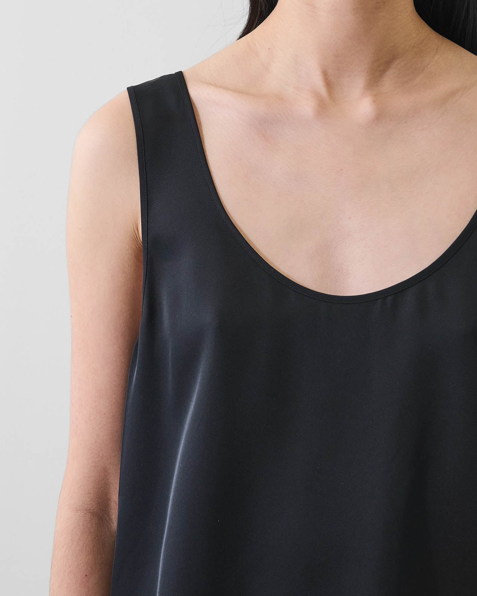 Silk Scoop Neck Tank