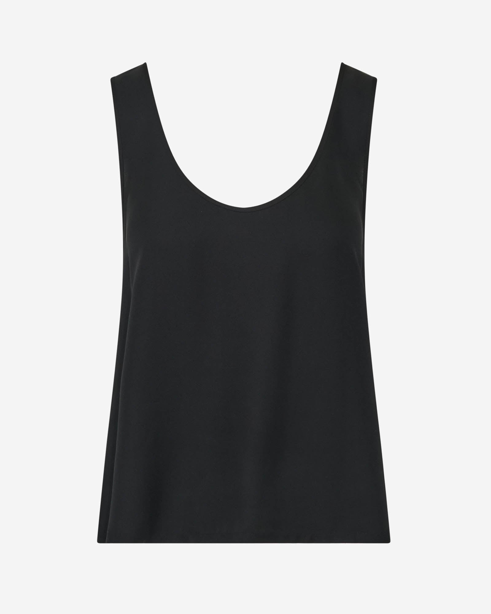 Silk Scoop Neck Tank