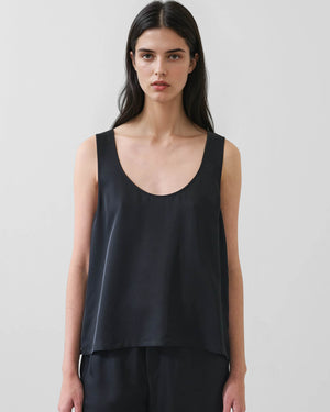 Silk Scoop Neck Tank