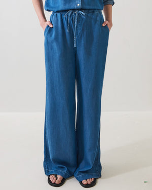 Tencel Stonewash Drawstring Pant