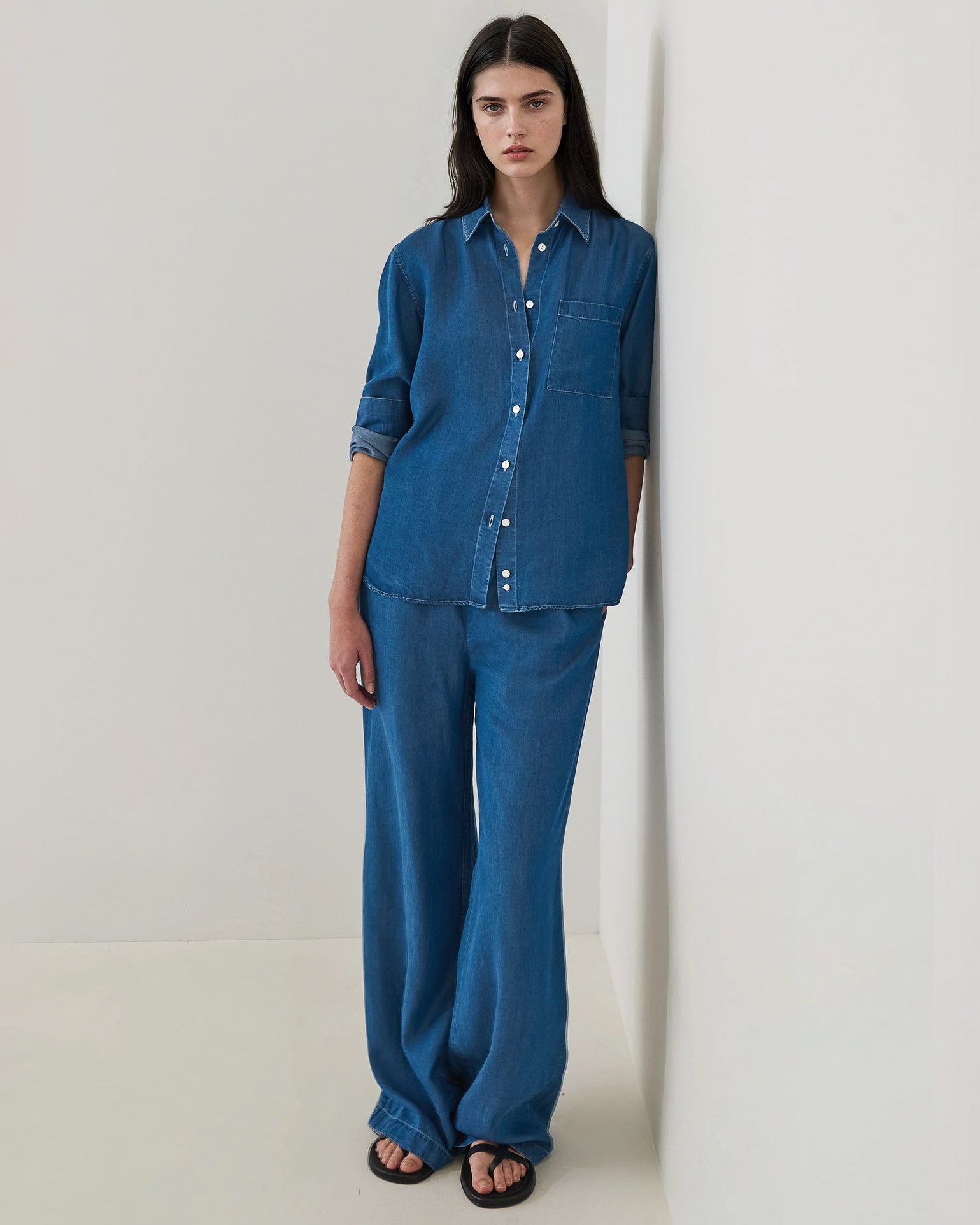 Tencel Stonewash Drawstring Pant