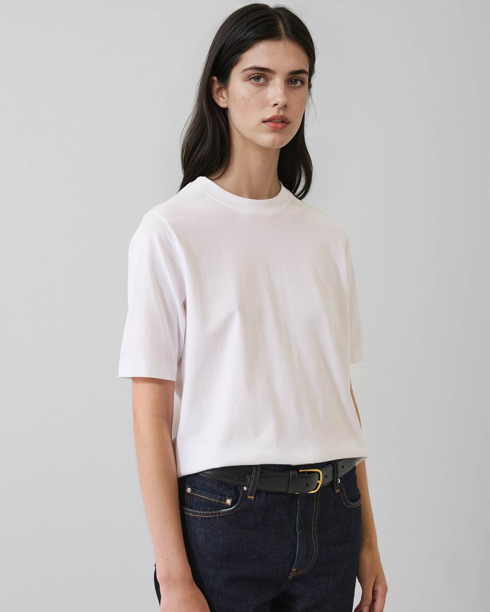 Organic Pima Cotton Relaxed Crew