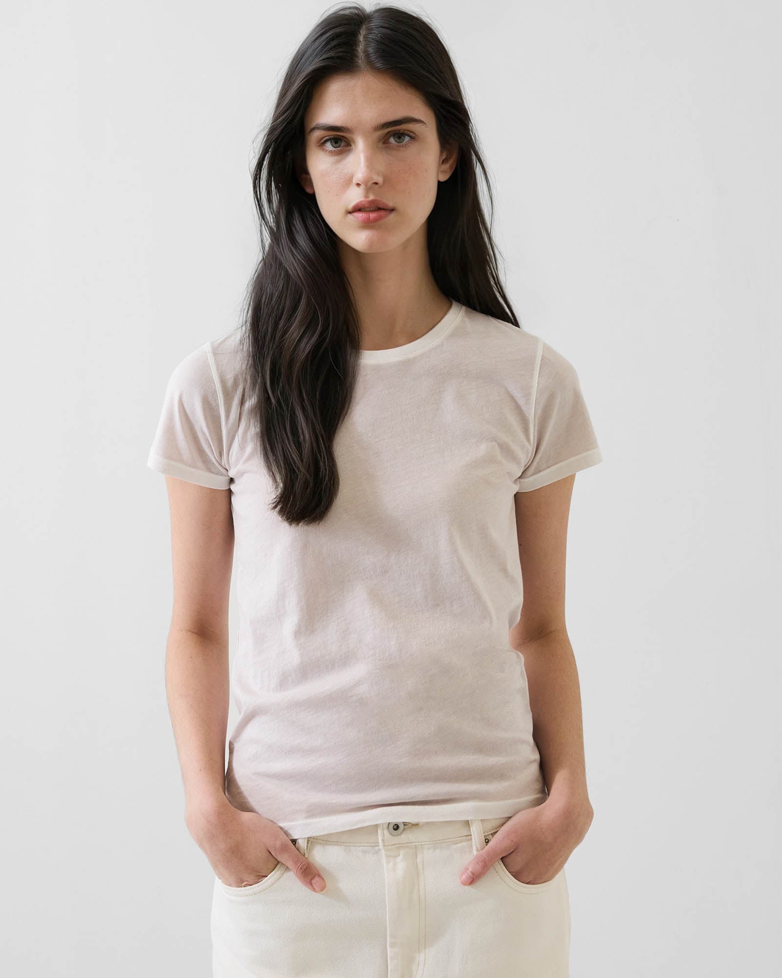 Reverse Spray Lightweight Pima Cotton Classic T-Shirt