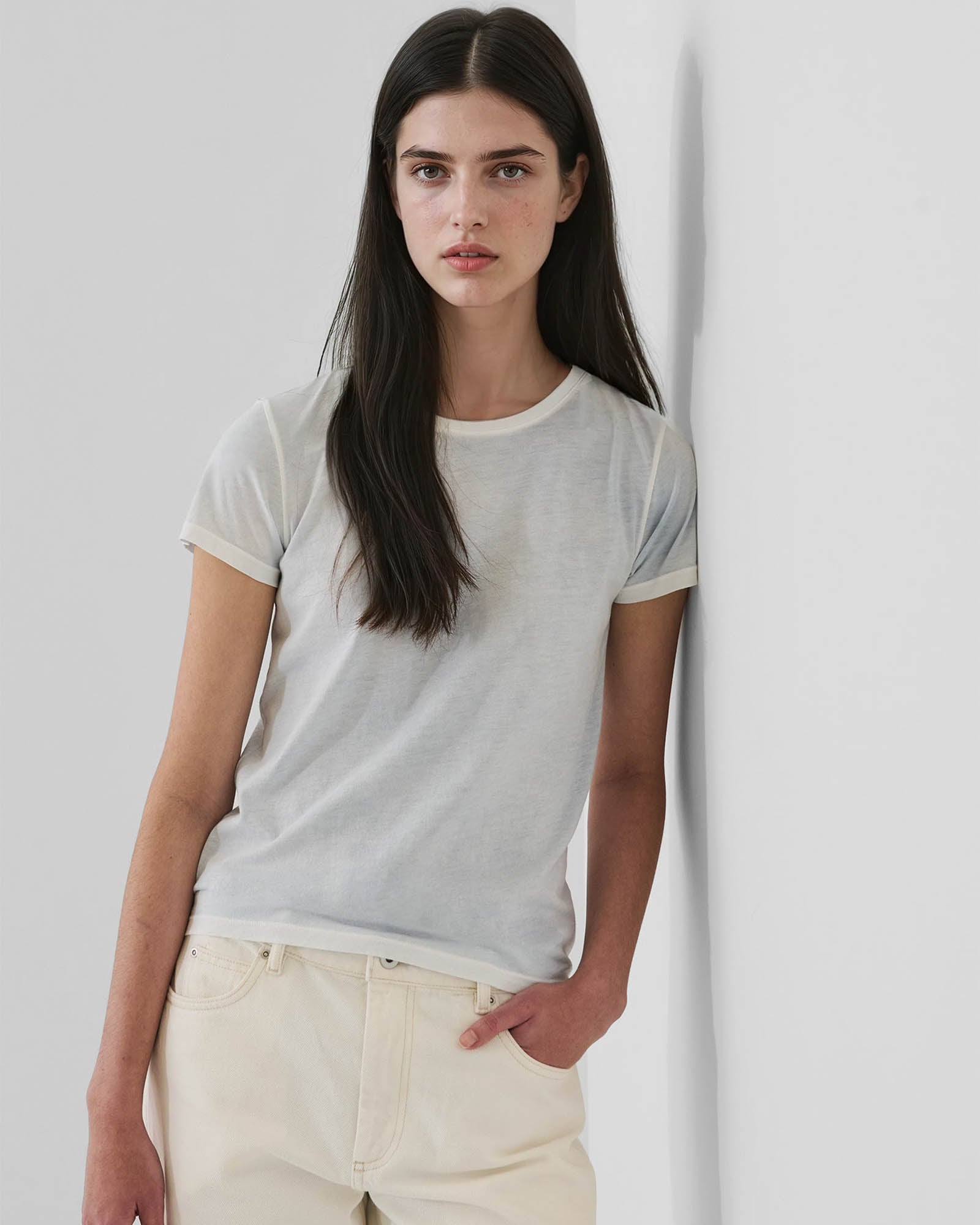 Reverse Spray Lightweight Pima Cotton Classic T-Shirt