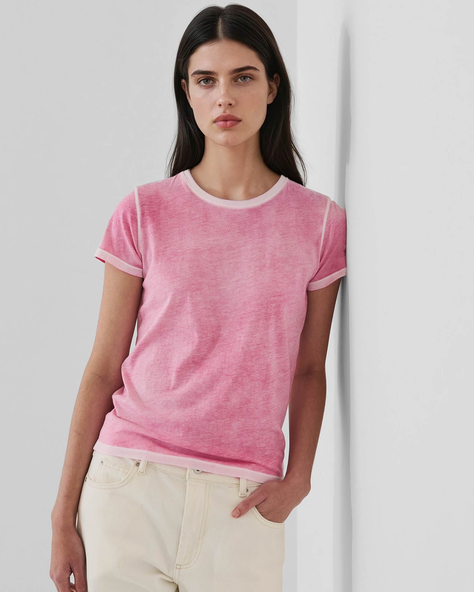 Reverse Spray Lightweight Pima Cotton Classic T-Shirt