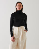 Fitted Funnel Neck Sweater