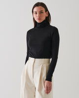 Fitted Funnel Neck Sweater