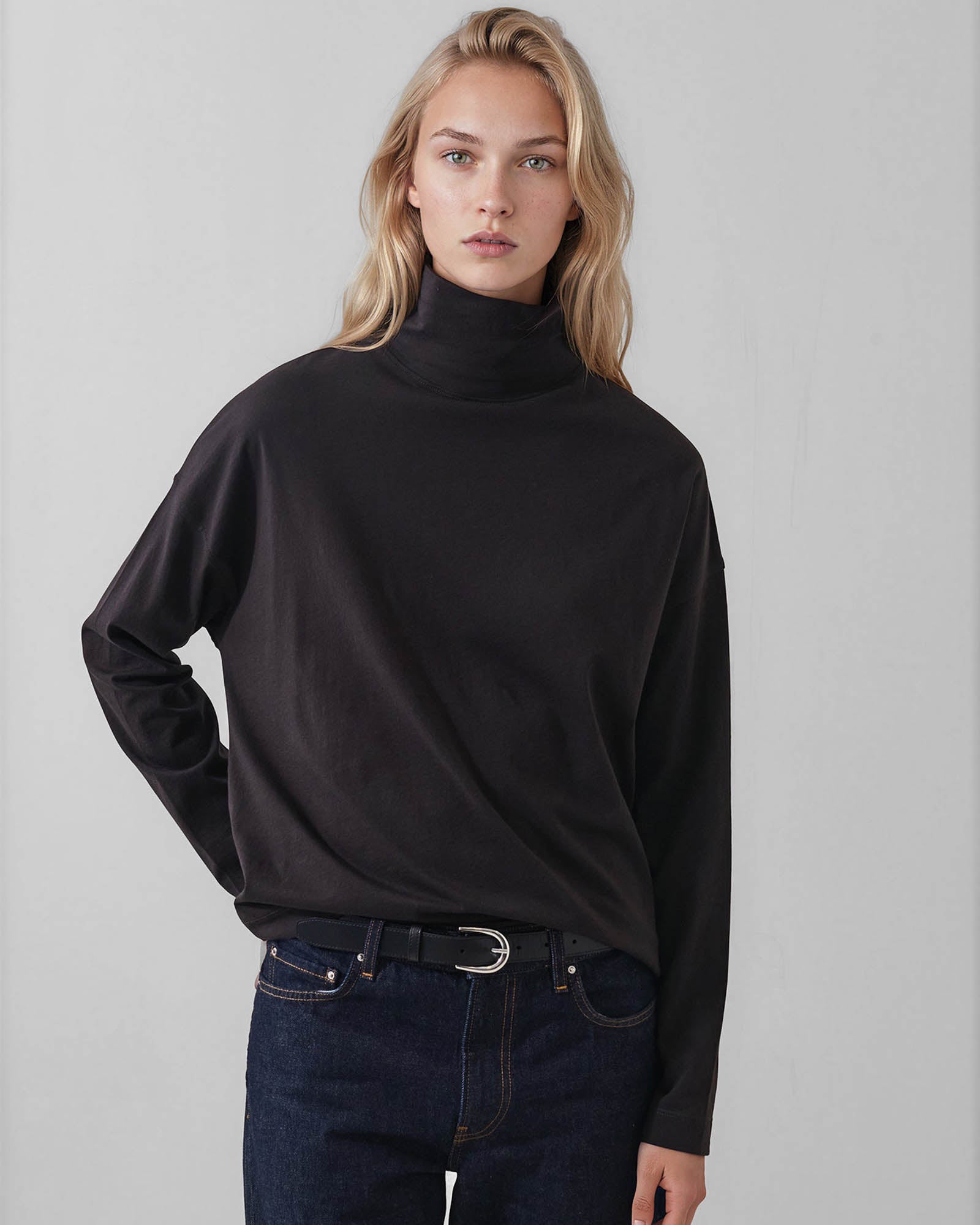 Long Sleeve Oversized Turtleneck