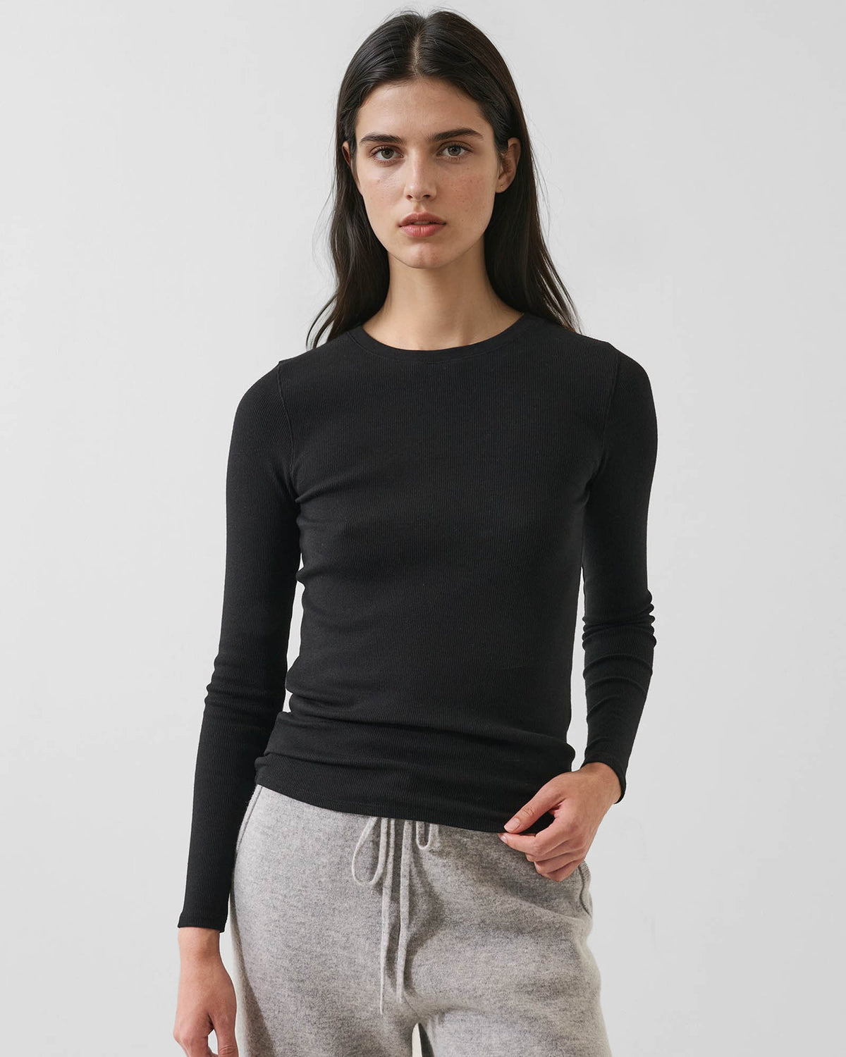 Rib Crew Top