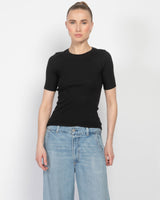 Rib Mock Neck Top