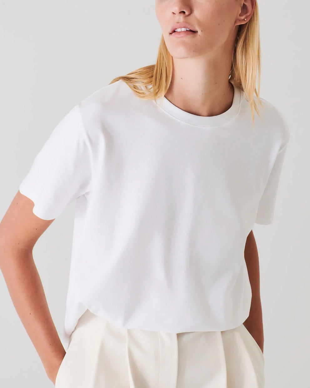 T-shirt extensible boyfriend