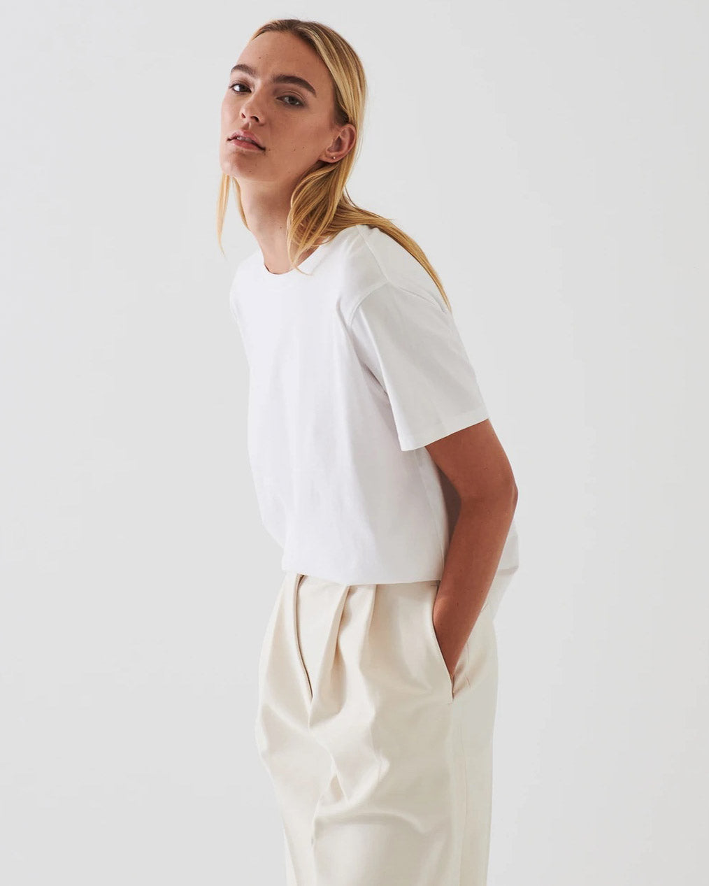 T-shirt extensible boyfriend