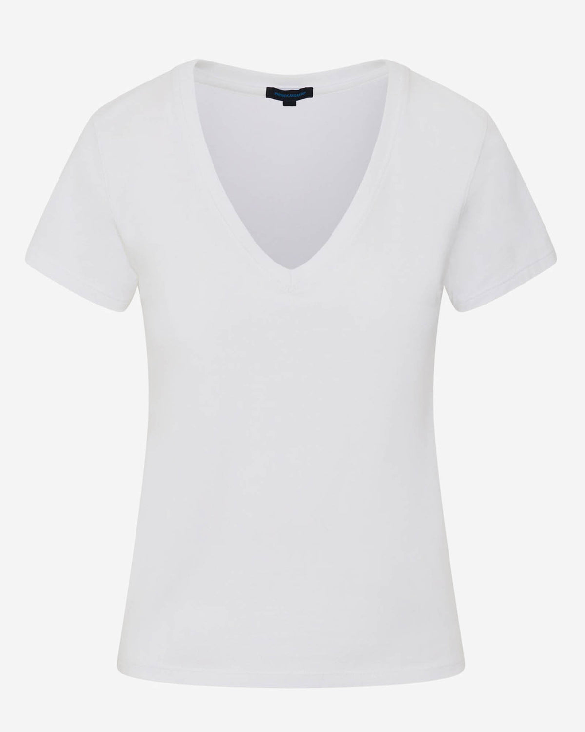 Pima Cotton Stretch Slim V-Neck T-Shirt