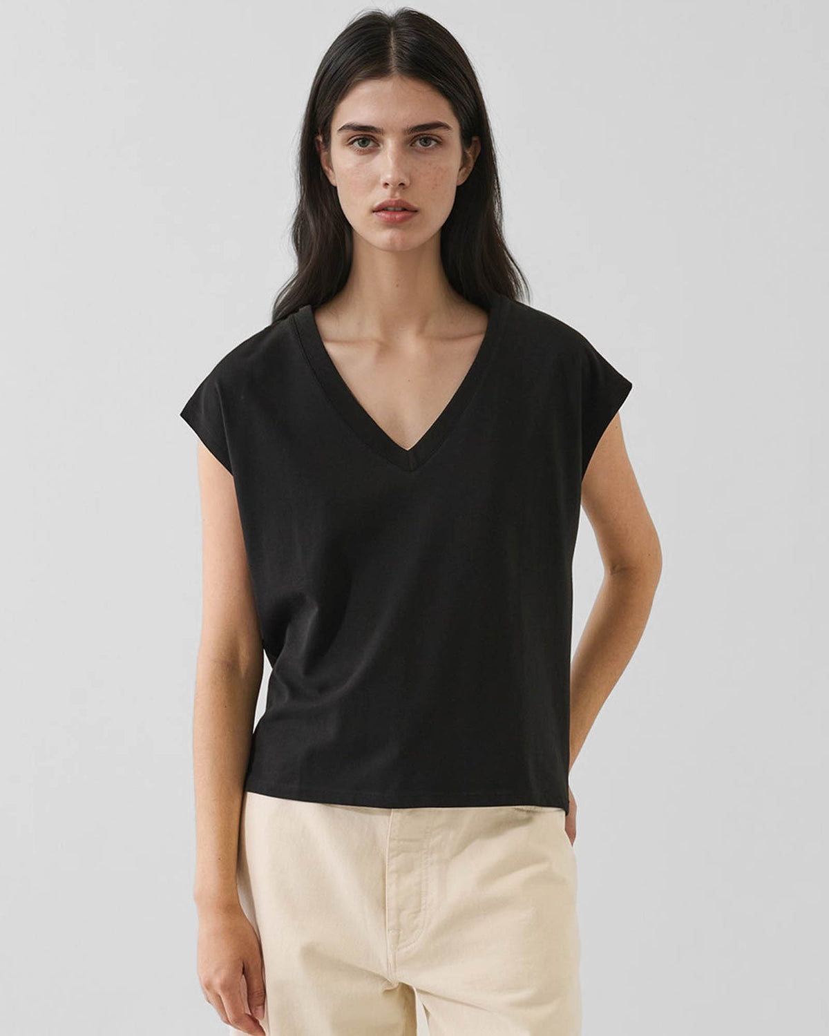 Iconic V-Neck Dolman Tee