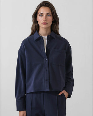 Brushed French Terry Boxy Shirt
