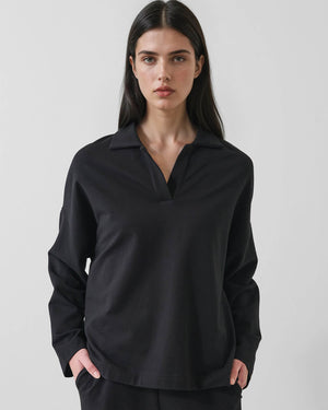 Pima Cotton French Terry Relaxed Polo