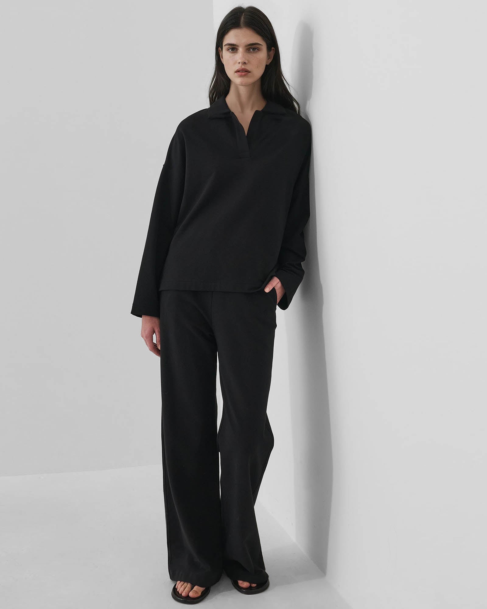 Pima Cotton French Terry Relaxed Polo