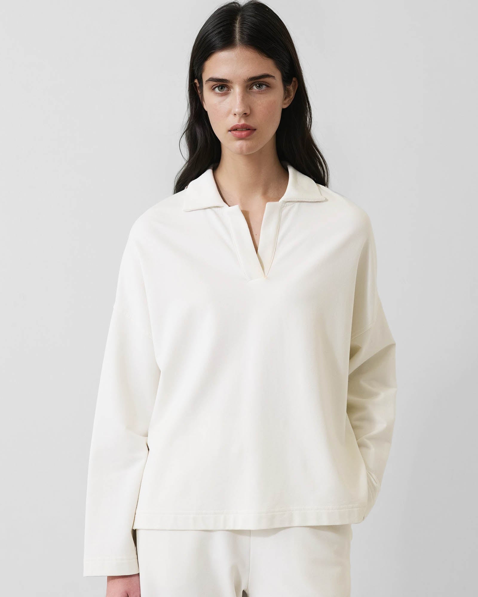 Pima Cotton French Terry Relaxed Polo