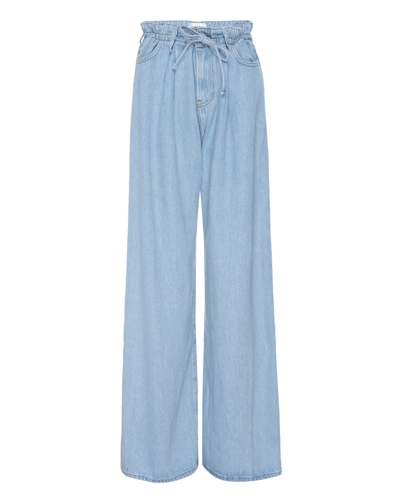 Drawstring Wide Leg Jeans