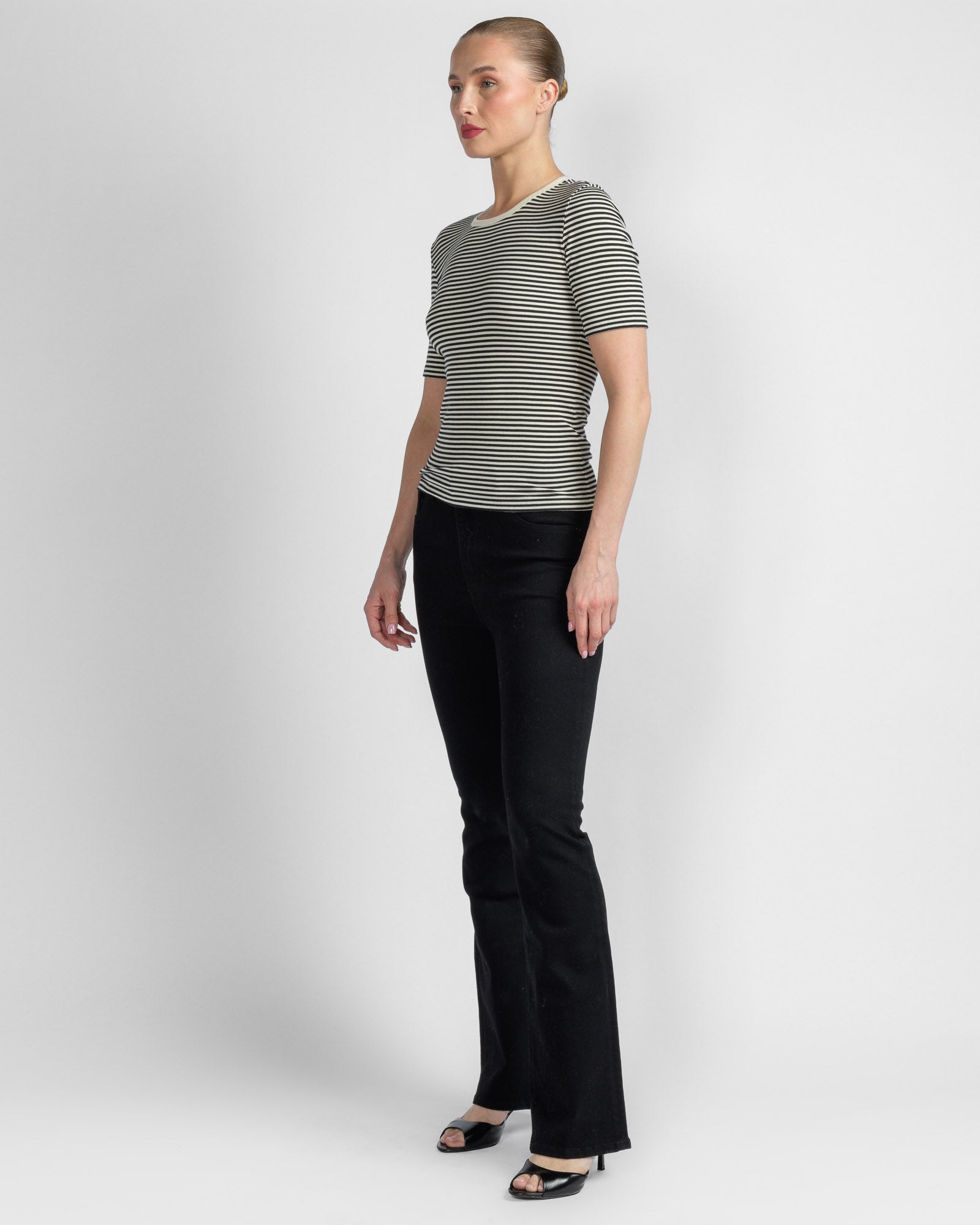 Fine Rib Crewneck T-Shirt