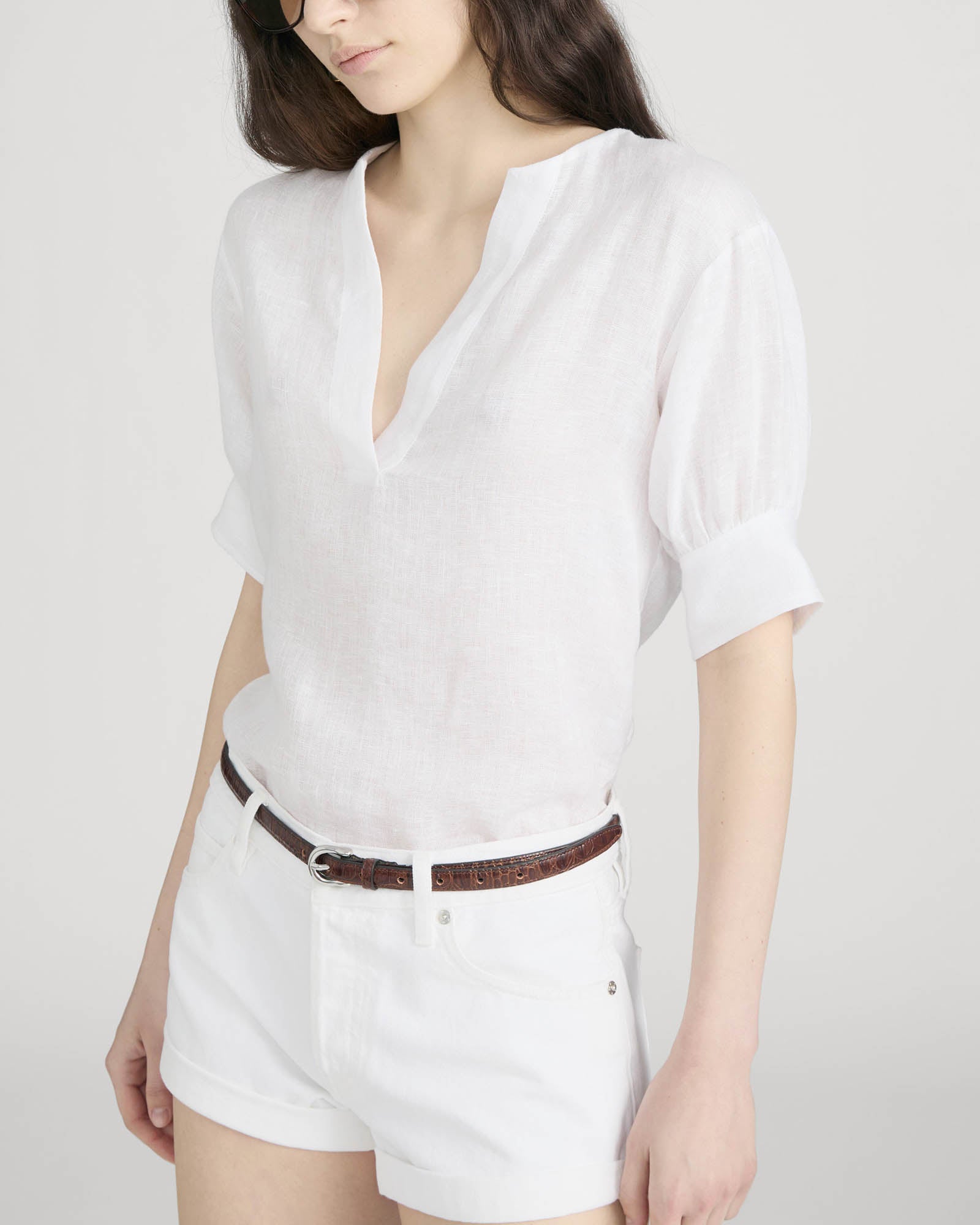 V-Neck Popover Top