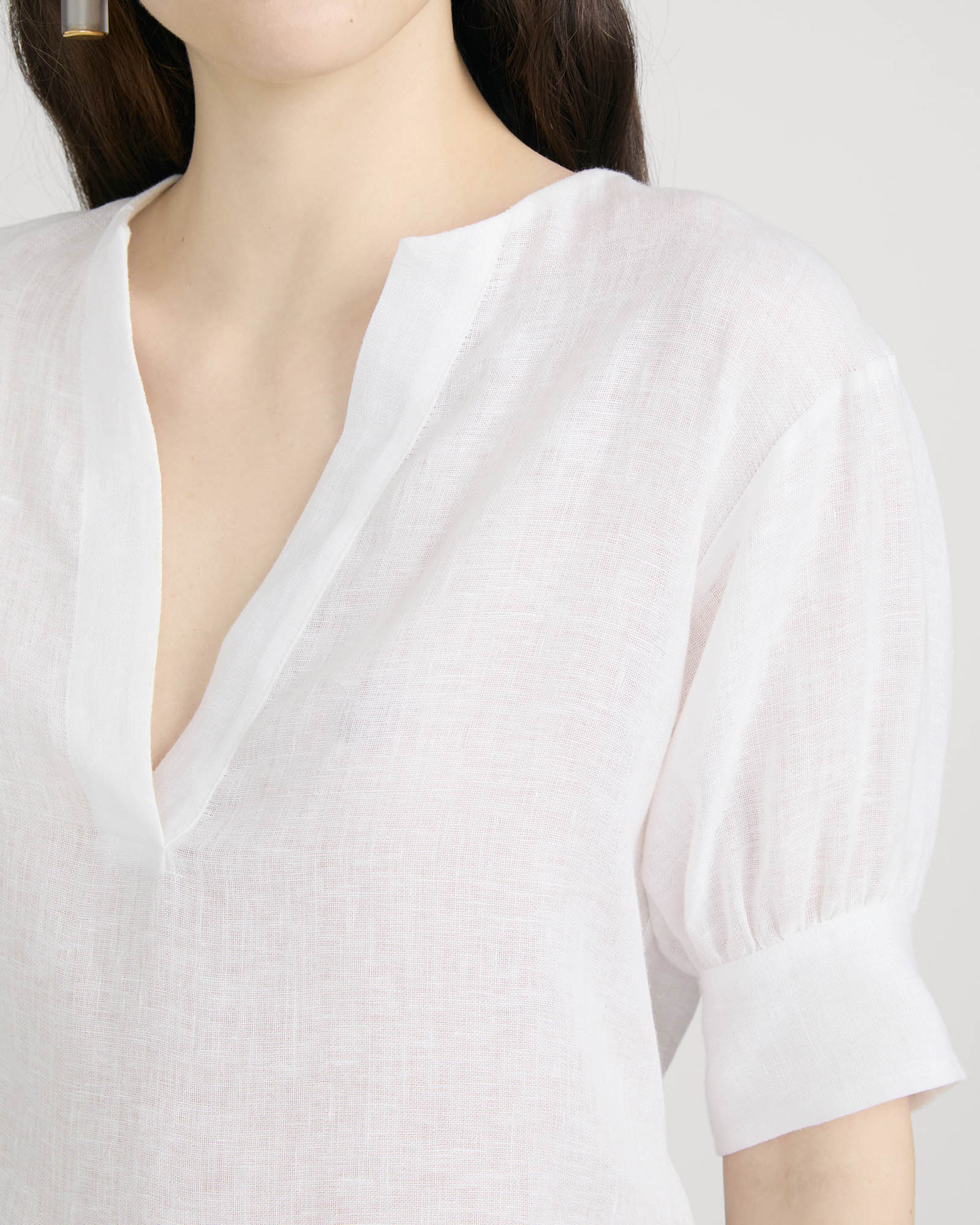 V-Neck Popover Top