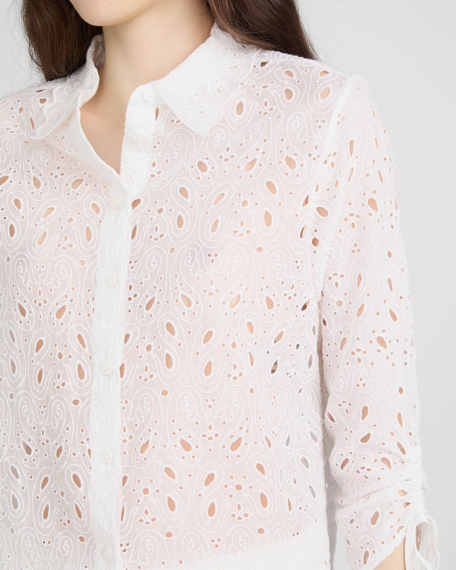 Paisley Eyelet Shirt