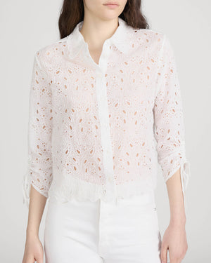 Paisley Eyelet Shirt