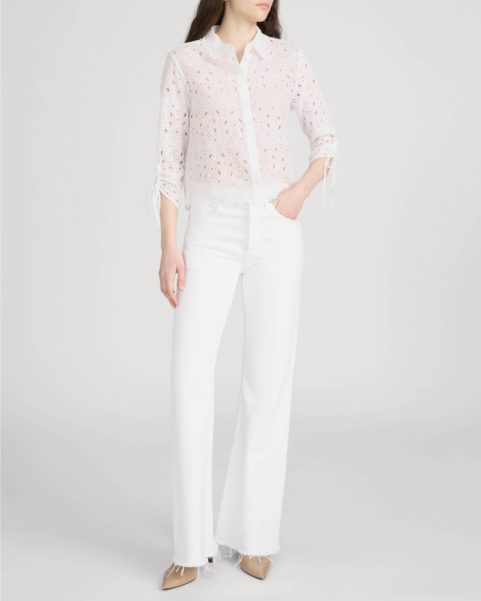 Paisley Eyelet Shirt