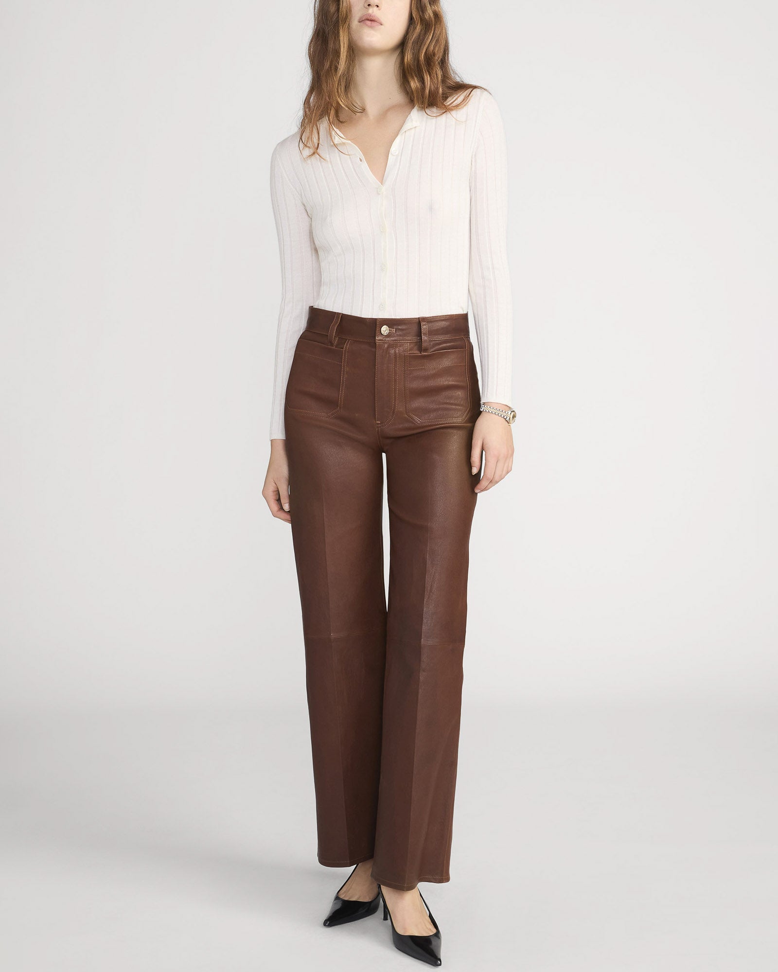 Le Slim Palazzo Modernist Pocket Leather