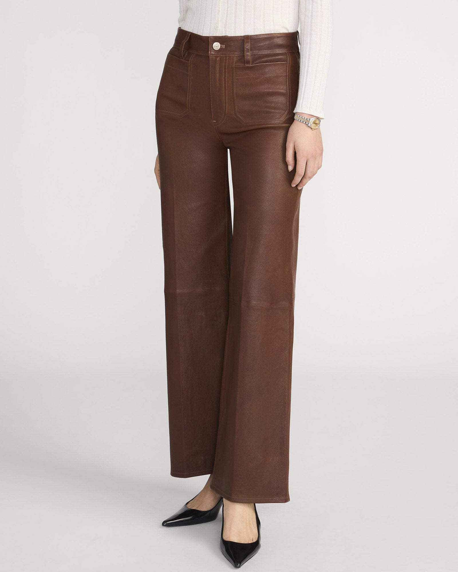 Le Slim Palazzo Modernist Pocket Leather