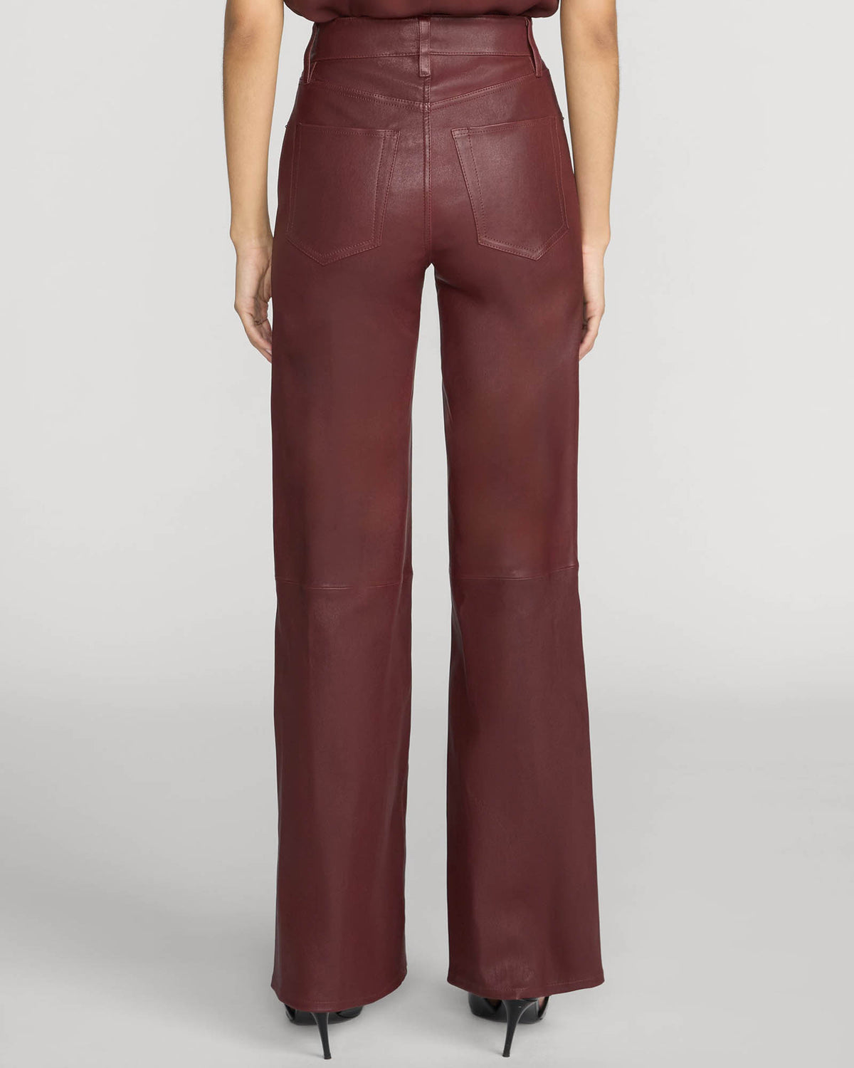 Leather Slim Palazzo Pant