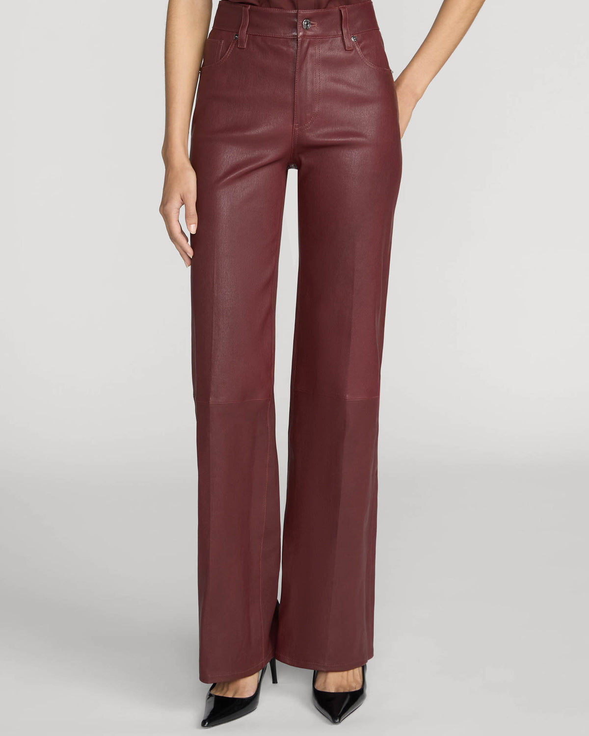 Leather Slim Palazzo Pant