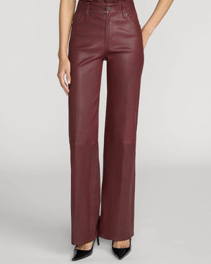 Leather Slim Palazzo Pant