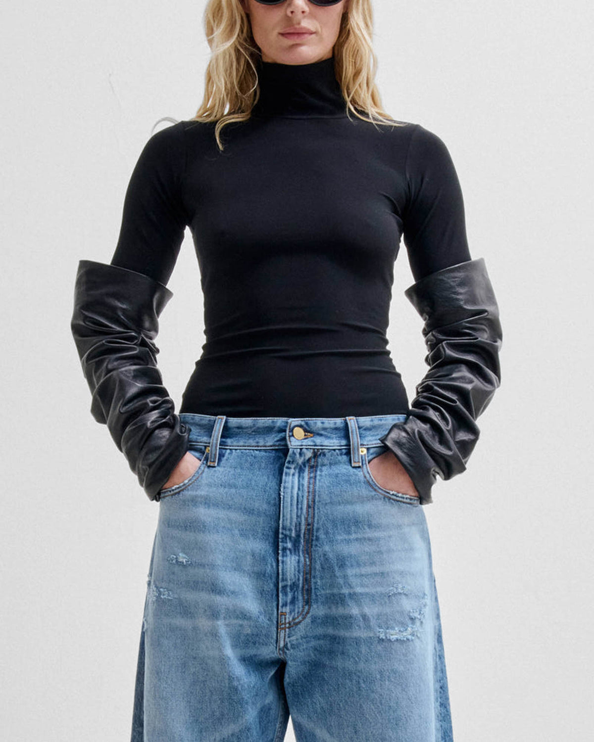 Camie Detachable Sleeve Top