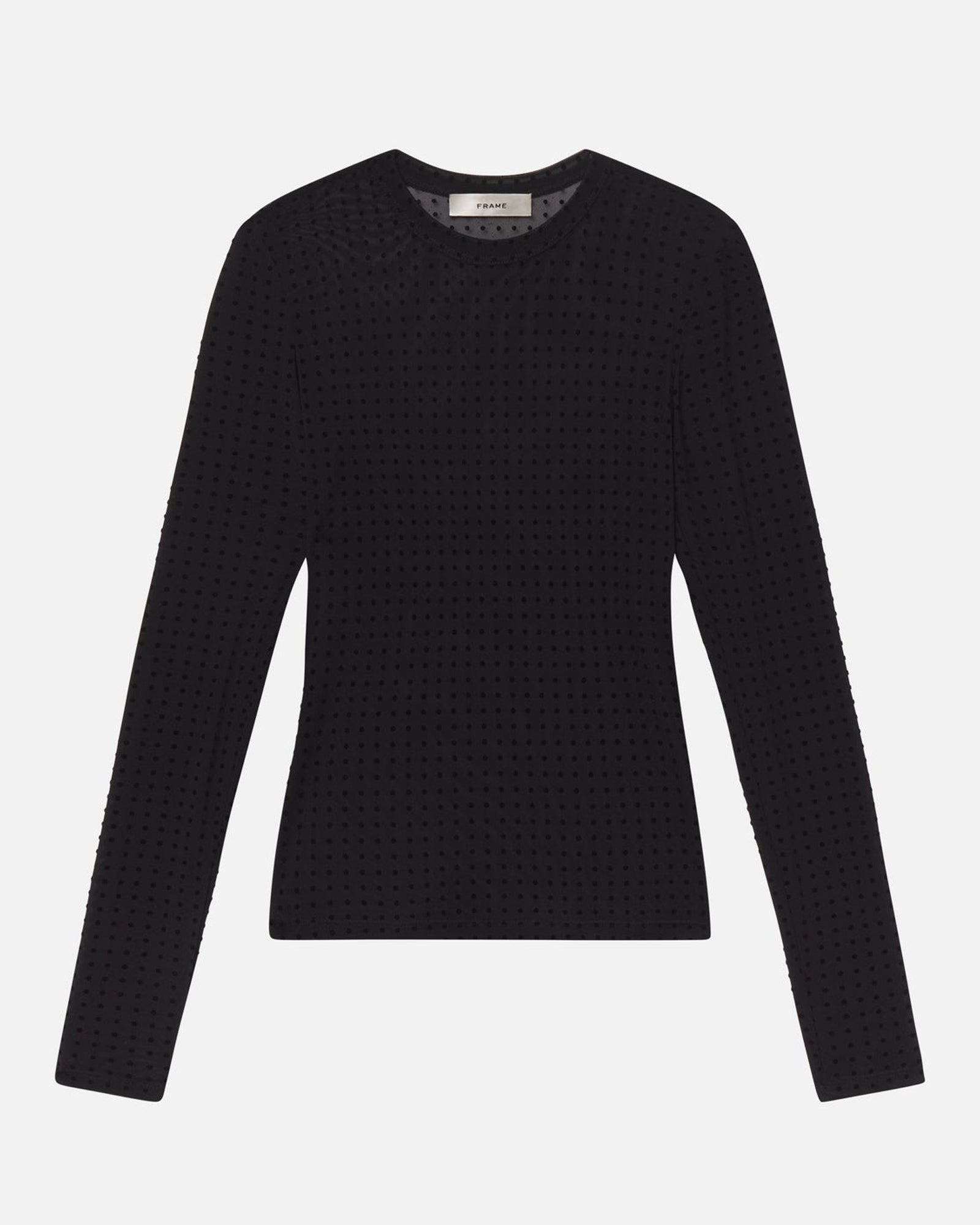 Mesh Polka Dot Blouse