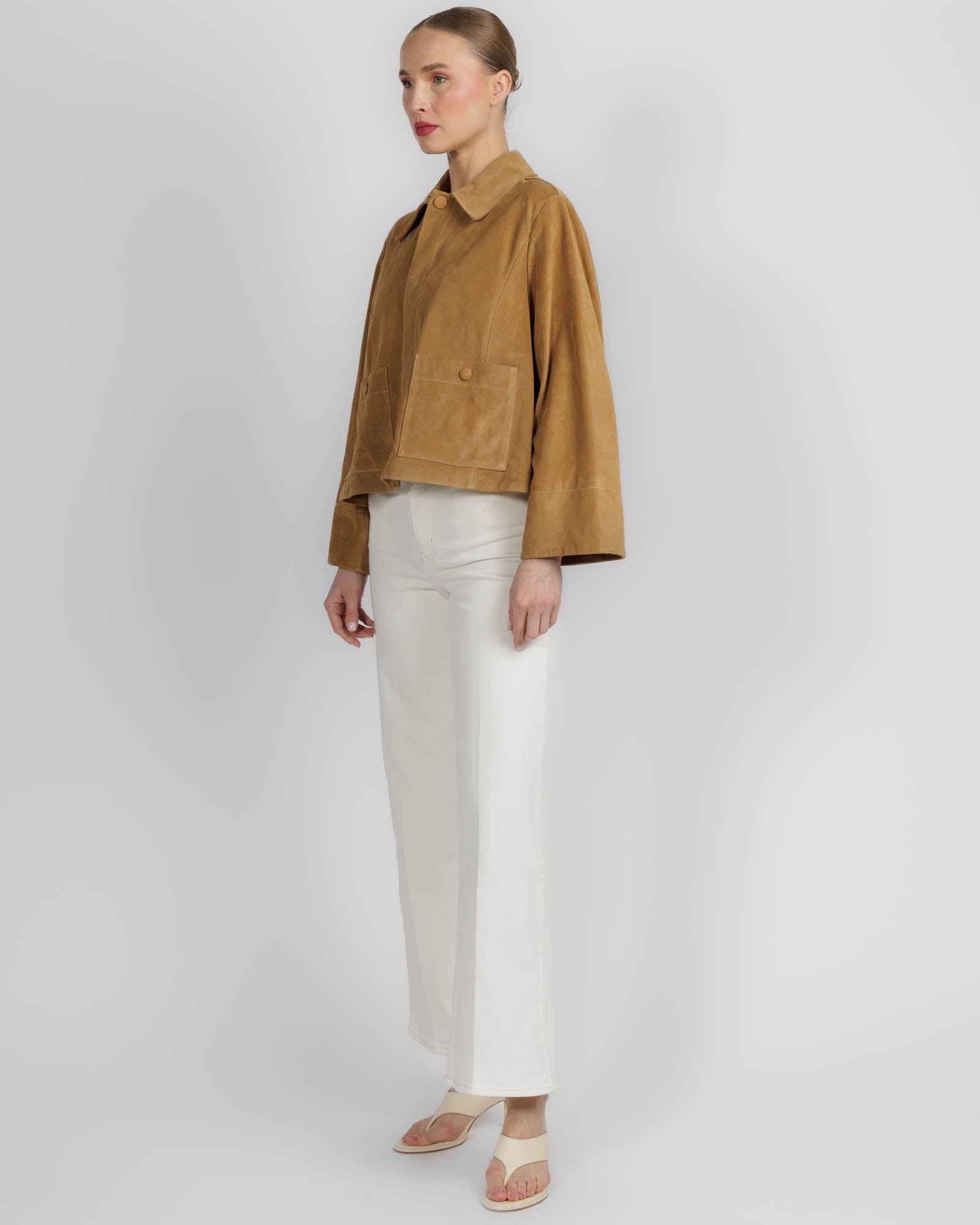 The Mini Suede Swing Jacket