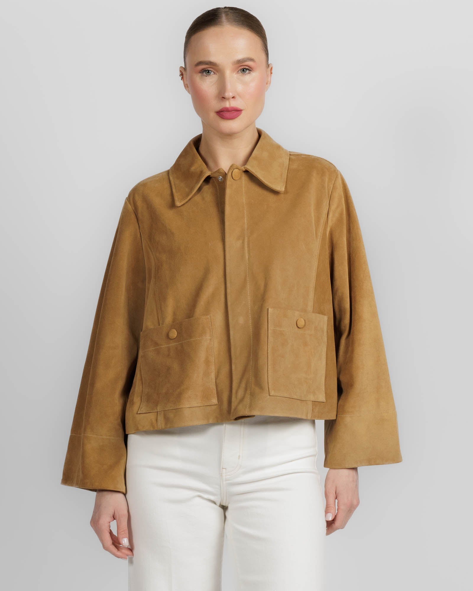 The Mini Suede Swing Jacket
