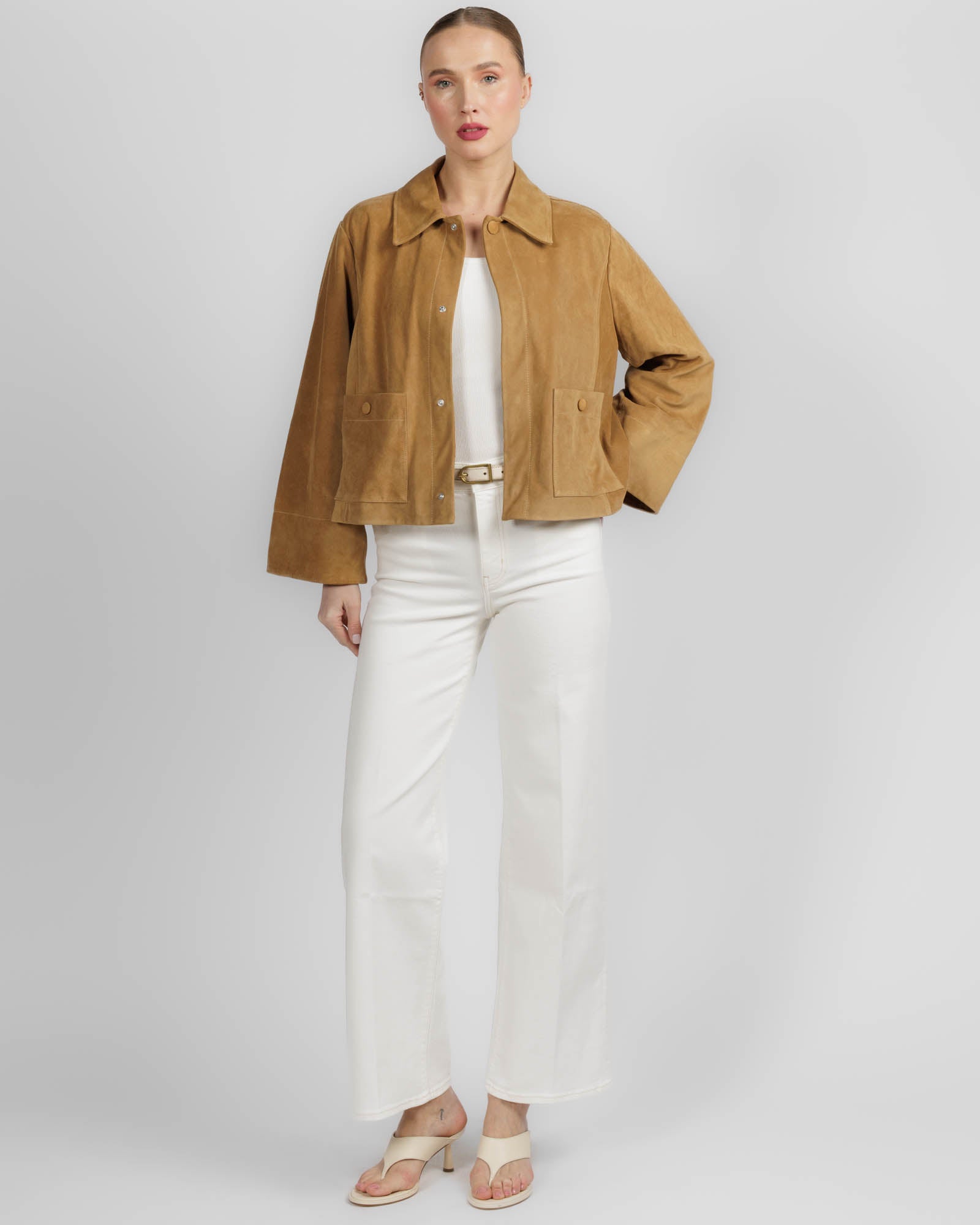 The Mini Suede Swing Jacket