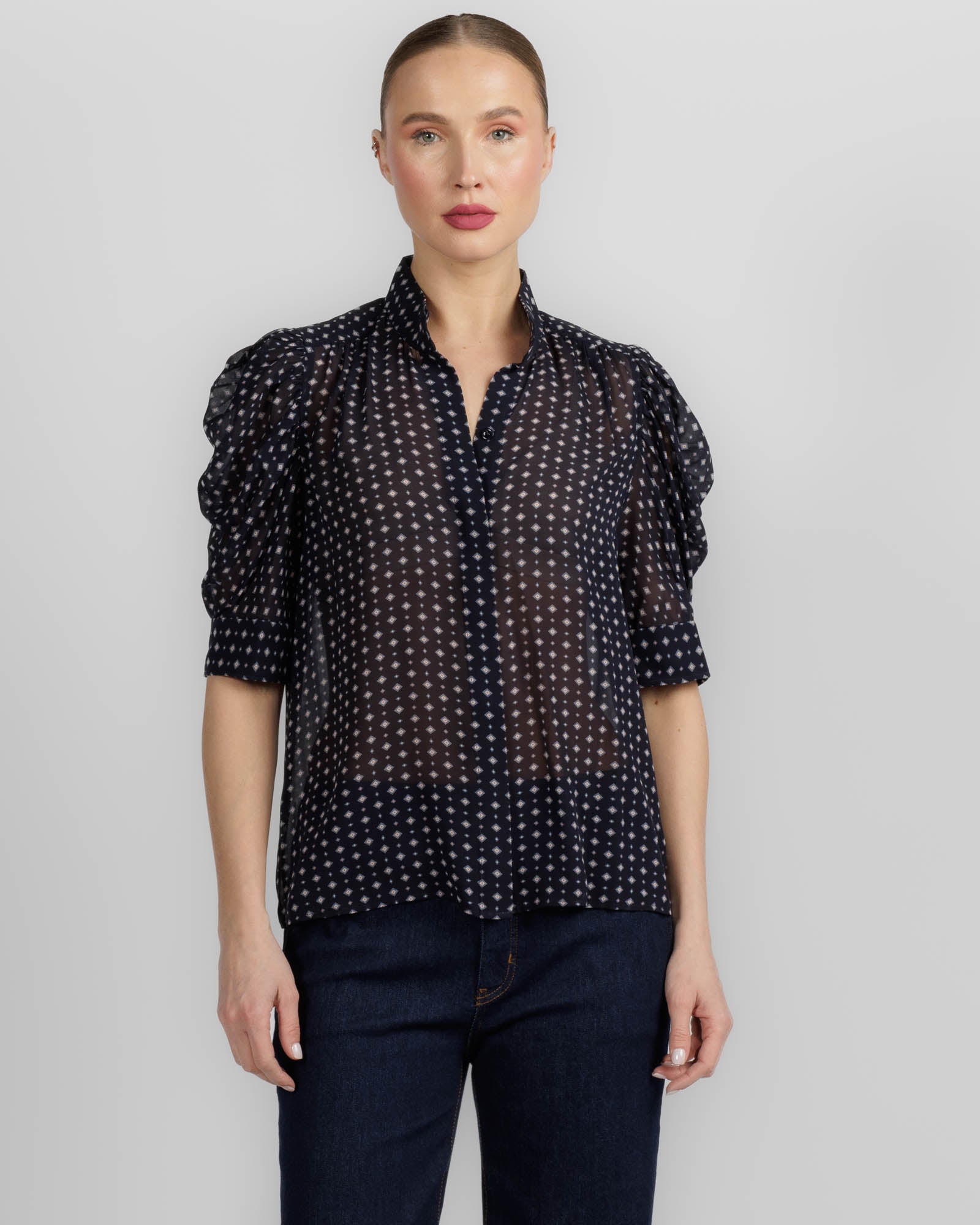 Tie Print Gillian Top