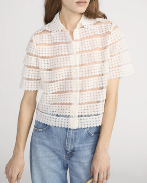 The Lattice Crochet Blouse