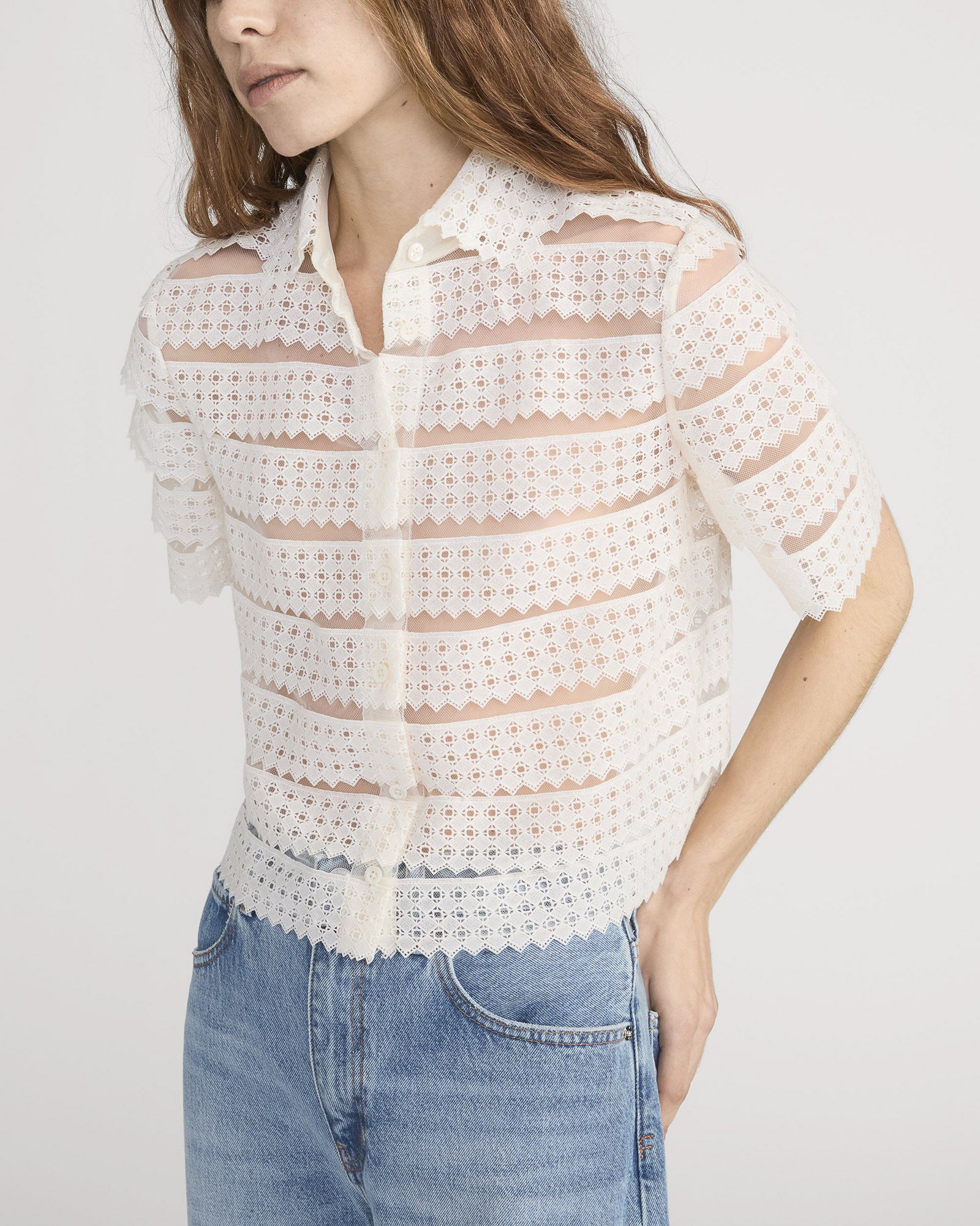 The Lattice Crochet Blouse