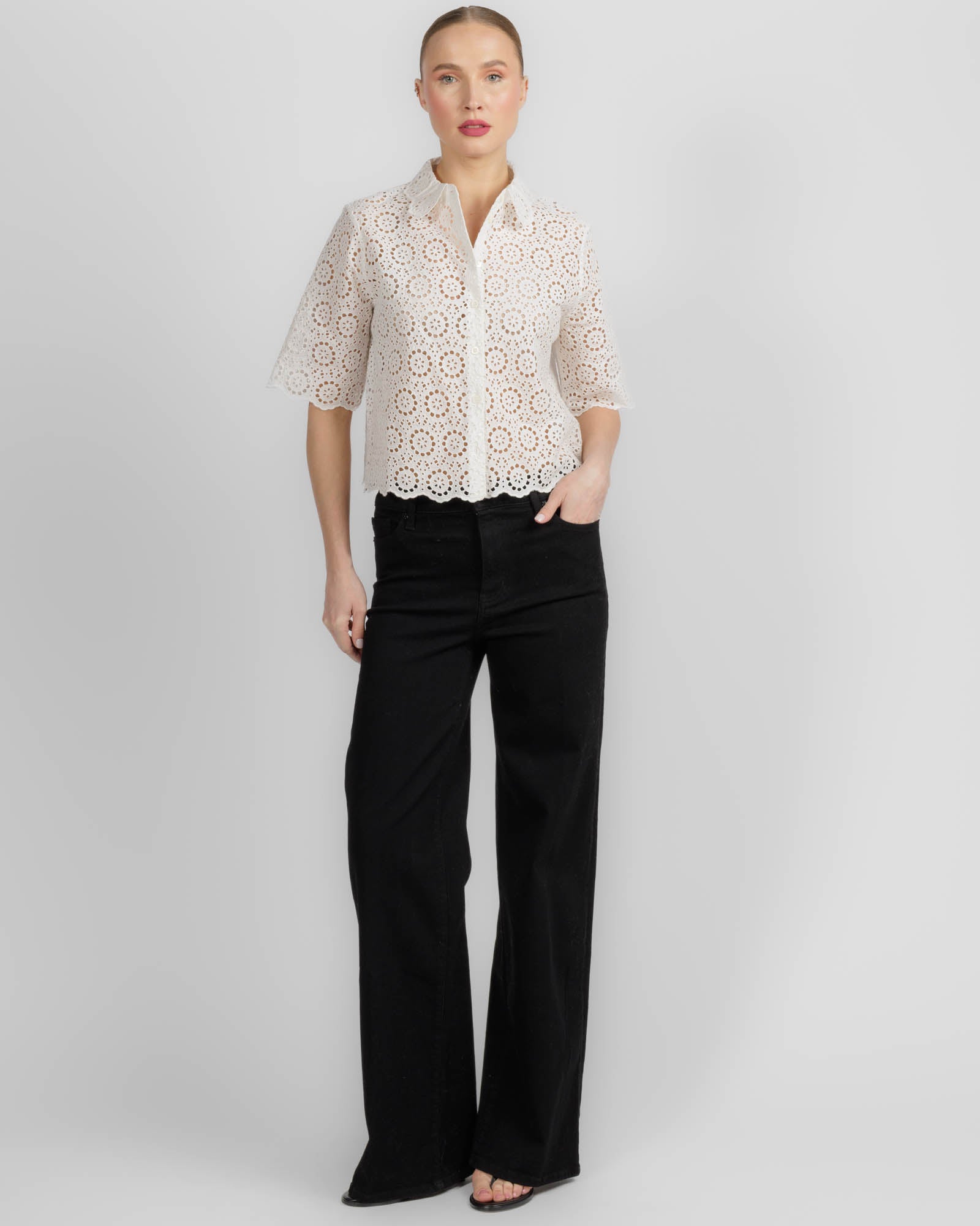 The Petal Eyelet Shirt