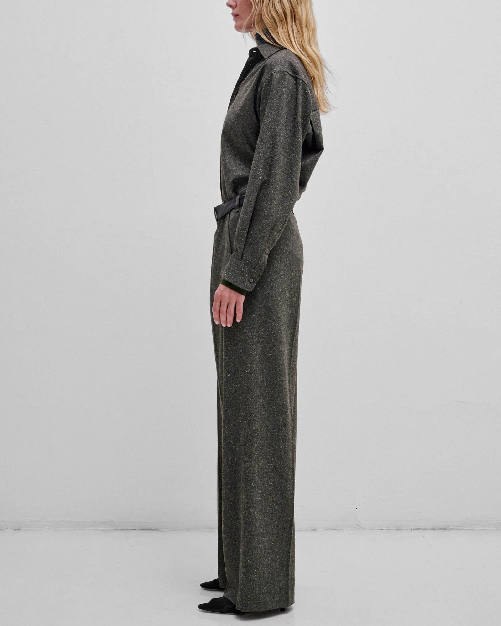 Gaia Leather Belt Pant