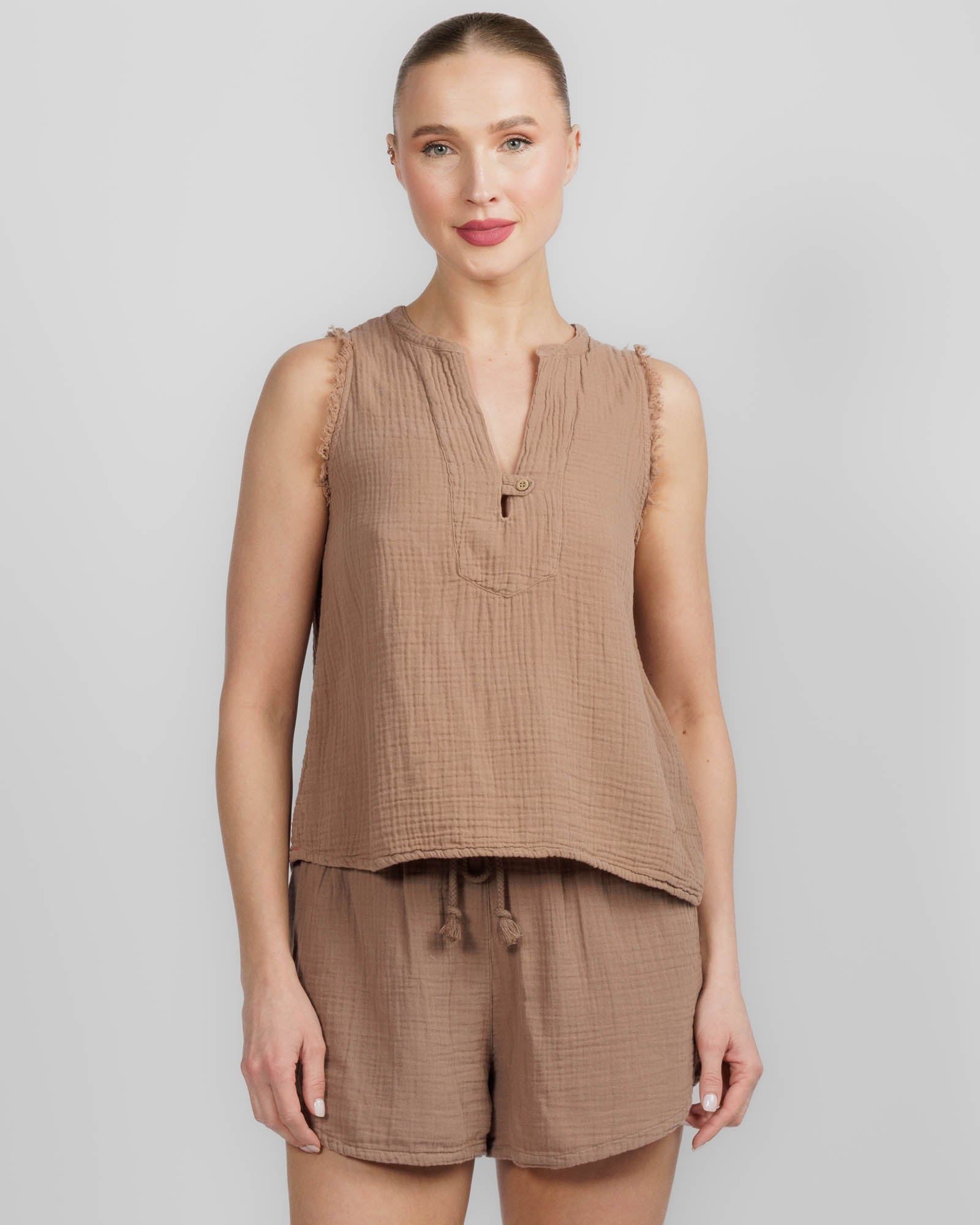 Ash Brown Portia Top